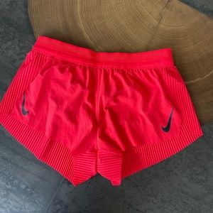 Nike Aeroswift Shorts -  Running Shorts - Bright Crimson/Black - Size Small